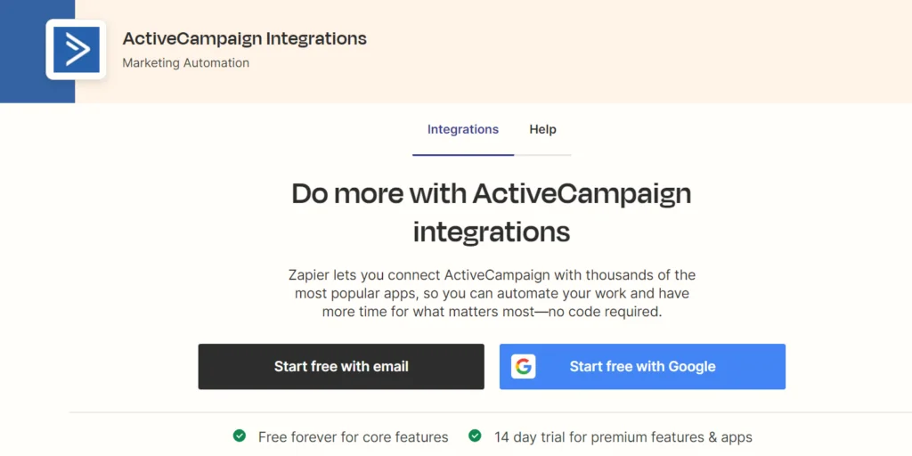 Zapier activecampaign